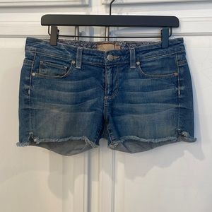 Paige denim shorts, size 28